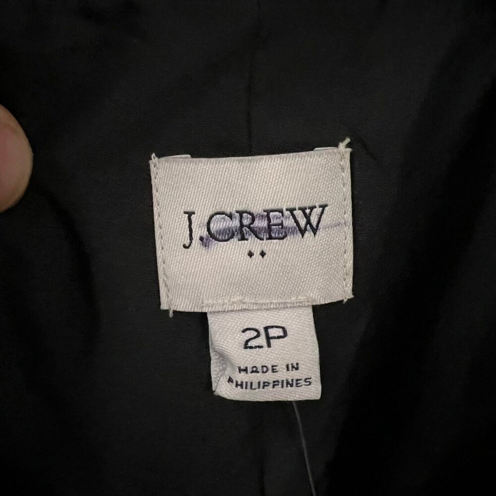 J.Crew $198 Petite One Button Blazer in Black Size 2P BO598 - Picture 7 of 7